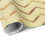 Goldschimmer Zickzack Geschenkpapier (Rolleneckpunkt)