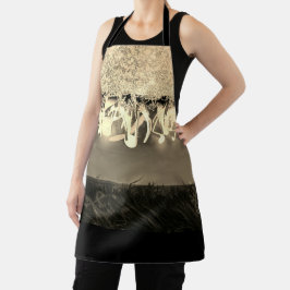 Goldschimmernde Notizen Schürze