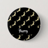 Goldschläger auf schwarz button (Vorderseite)