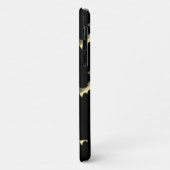 Goldschläger auf schwarz Case-Mate iPhone hülle (Hinten/Links)