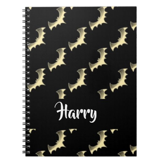 Goldschläger auf schwarz notizblock (Vorderseite)