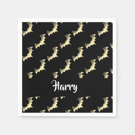 Goldschläger auf schwarz serviette (Vorderseite)