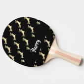 Goldschläger auf schwarz tischtennis schläger (Seitenansicht)