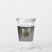 Goldschmetterling Acryltrinkbecher (Vorderseite)