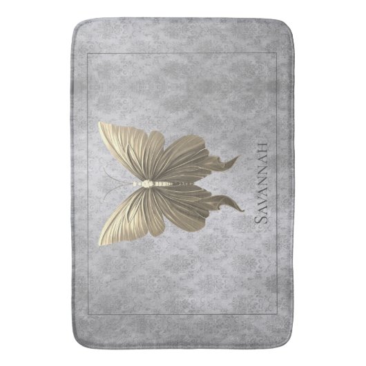 Goldschmetterling Badematte (Vorderseite Vertikal)