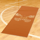 Goldschmetterling Burnt orange Yogamatte