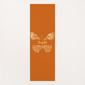 Goldschmetterling Burnt orange Yogamatte (Vorderseite)