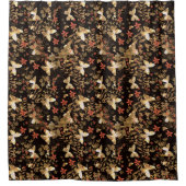 Goldschmetterling Duschvorhang (Vorderseite)