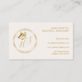 Goldschmetterling-Frauenlogo Visitenkarte (Rückseite)