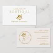 Goldschmetterling-Frauenlogo Visitenkarte (Vorne/Hinten)