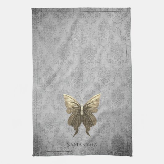 Goldschmetterling Geschirrtuch (Vertikal)