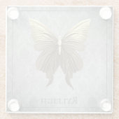 Goldschmetterling Glasuntersetzer (Rückseite)