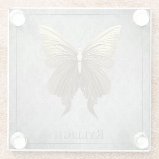 Goldschmetterling Glasuntersetzer (Rückseite)