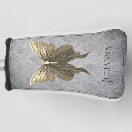 Goldschmetterling Golf Headcover (Vorderseite)