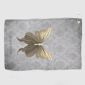 Goldschmetterling Golfhandtuch (Horizontal)