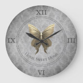 Goldschmetterling Große Wanduhr (Vorderseite)