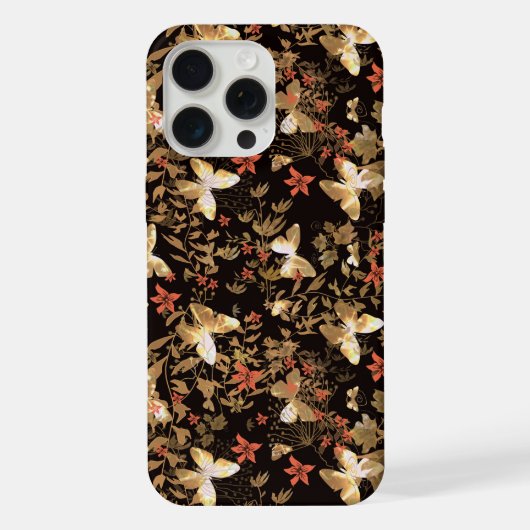 Goldschmetterling iPhone Hülle (Rückseite)