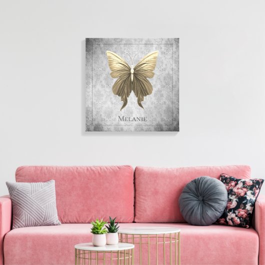 Goldschmetterling Leinwanddruck (Insitu (Wohnzimmer))