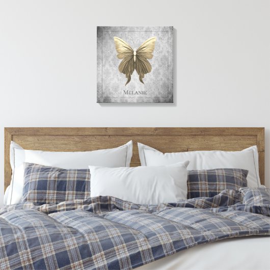 Goldschmetterling Leinwanddruck (Insitu (Schlafzimmer))