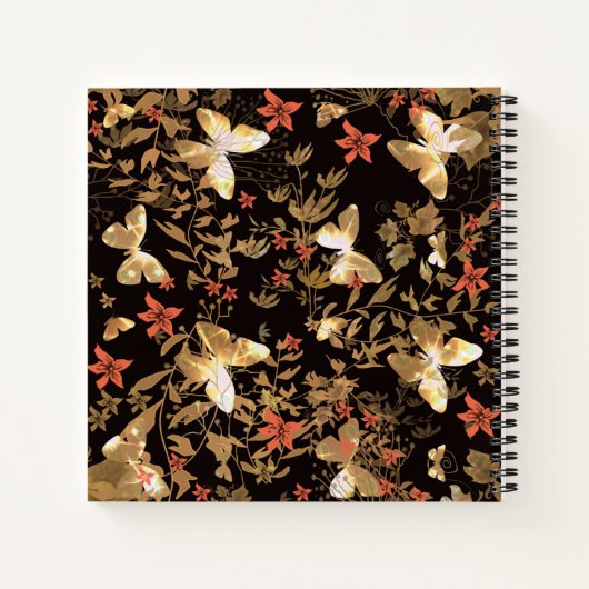 Goldschmetterling Notizblock (Rückseite)