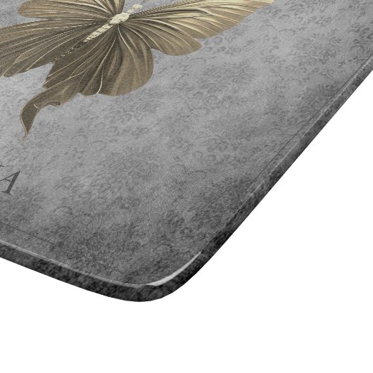 Goldschmetterling Schneidebrett (Ecke)
