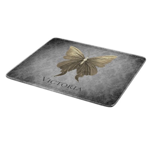 Goldschmetterling Schneidebrett (Ecke)