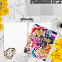 Goldschmetterling Swirl Pink Monogram Abstrakt flü