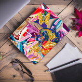 Goldschmetterling Swirl Pink Monogram Abstrakt flü Planer