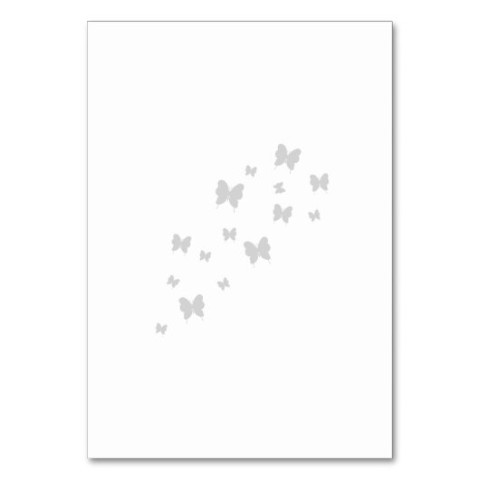 Goldschmetterling Tischnummer (Rückseite)