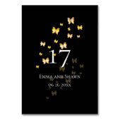 Goldschmetterling Tischnummer (Vorderseite)