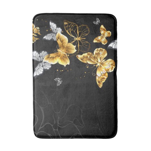 Goldschmetterlinge Badematte (Vorderseite Vertikal)