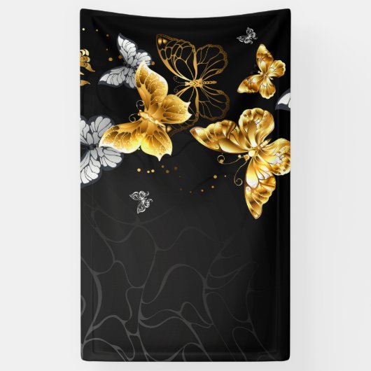 Goldschmetterlinge Banner (Vertikal)