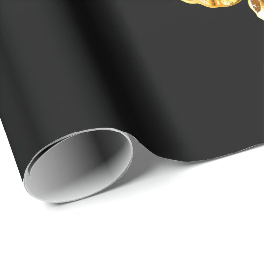 Goldschmetterlinge Geschenkpapier (Rolleneckpunkt)