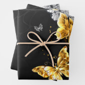 Goldschmetterlinge Geschenkpapier Set (Beispiel)
