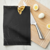 Goldschmetterlinge Geschirrtuch (Viertel Falte)