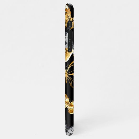 Goldschmetterlinge iPhone Hülle (Linke Seite)