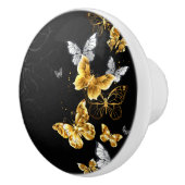Goldschmetterlinge Keramikknauf (Rechts)