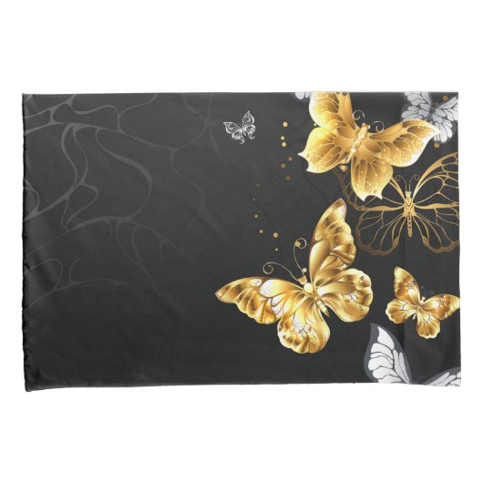 Goldschmetterlinge Kissenbezug (Vorderseite-Rechts)