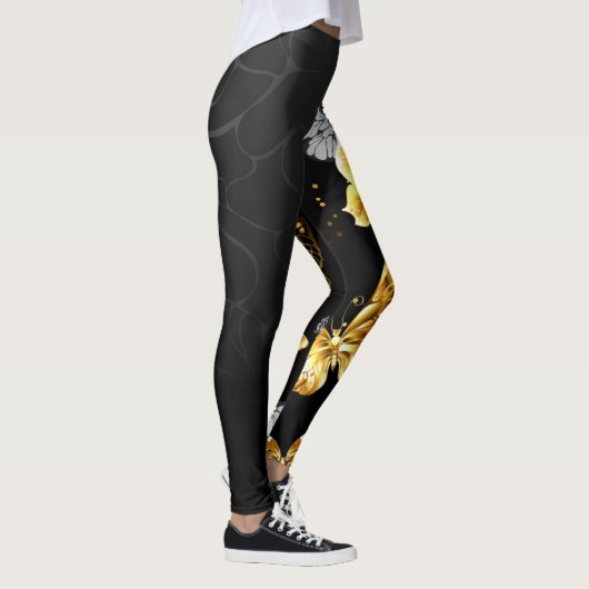 Goldschmetterlinge Leggings (Rechts)