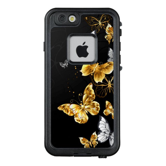 Goldschmetterlinge LifeProof iPhone Hülle (Rückseite)