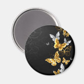Goldschmetterlinge Magnet (Vorderseite/Rückseite)