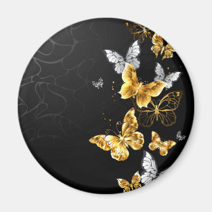 Goldschmetterlinge Magnet