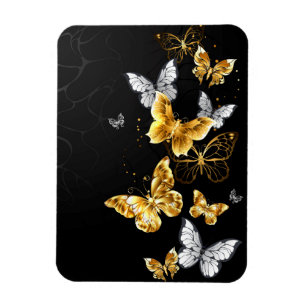 Goldschmetterlinge Magnet