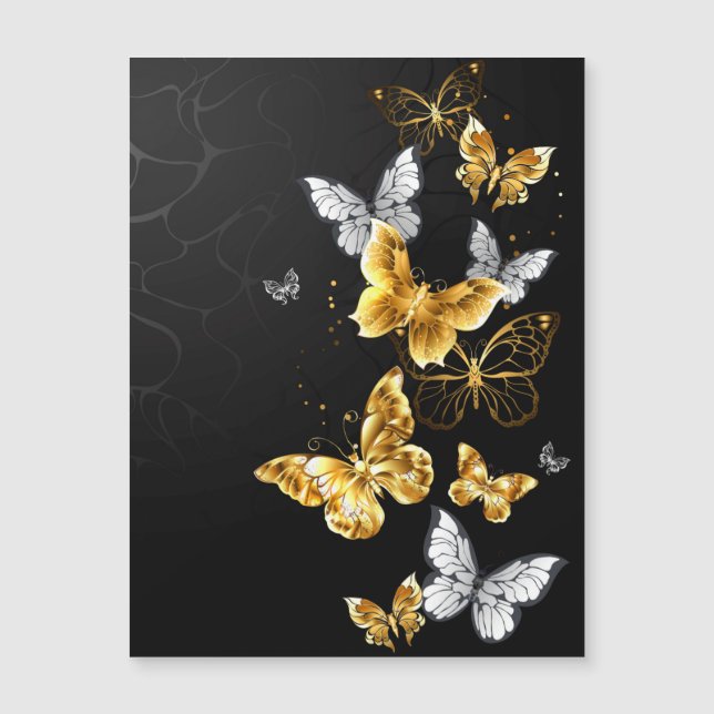 Goldschmetterlinge Magnetkarte (Vorderseite)