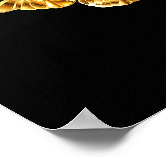 Goldschmetterlinge Poster (Ecke)