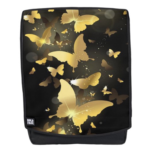 Goldschmetterlinge Rucksack (Vorderseite)