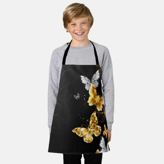 Goldschmetterlinge Schürze (Getragen)