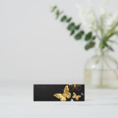 Goldschmetterlinge Telefonnummerkarte (Stehend Vorderseite)