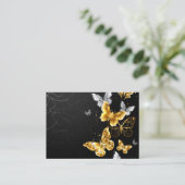 Goldschmetterlinge Visitenkarte (Stehend Vorderseite)