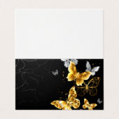 Goldschmetterlinge Visitenkarten (Außenseite Aufgefaltet)